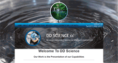 Desktop Screenshot of ddscience.co.za