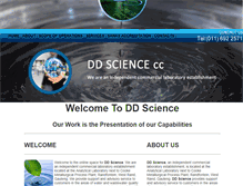 Tablet Screenshot of ddscience.co.za